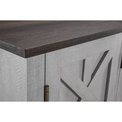 Saw Cut TV Stand For TVs Up To 55" Off White - Home Essentials 11 Saw Cut TV Stand For TVs Up To 55" Off White - Home Essentials - Image 11