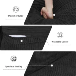 WJShome Modular Sectional Sofa Cloud Couch,Corduroy 141.73inch L Shaped Sofa With Chaise,Convertible Sleeper Sofa Couches 20 WJShome Modular Sectional Sofa Cloud Couch,Corduroy 141.73inch L Shaped Sofa With Chaise,Convertible Sleeper Sofa Couches -Baxton Studio Shop GUEST b9542b0a f98b 41c8 b0bb ee3cbfad003b