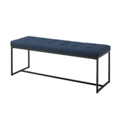 48" Upholstered Bench With Metal Base - Saracina Home 11 48" Upholstered Bench With Metal Base - Saracina Home -Baxton Studio Shop GUEST b97efecc 90d6 4eaa bdcb c8f1eccca470