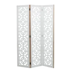 Farmhouse Wood Patterned Room Divider Screen White - Olivia & May 22 Farmhouse Wood Patterned Room Divider Screen White - Olivia & May -Baxton Studio Shop GUEST b9b4850a cba9 4a06 8f67 e2a37db0eb3a
