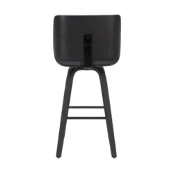 26" Tyler Swivel Faux Leather Wood Counter Height Barstool Gray - Armen Living -Baxton Studio Shop GUEST ba0f8c5a cbf5 4d55 b39e 8209f34dd0b8