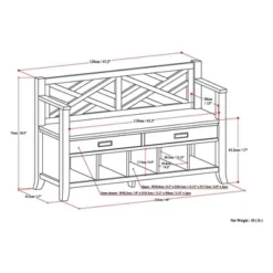 48" Lancaster Solid Wood Entryway Storage Bench With Drawers And Cubbies Espresso Brown - WyndenHall 10 48" Lancaster Solid Wood Entryway Storage Bench With Drawers And Cubbies Espresso Brown - WyndenHall -Baxton Studio Shop GUEST ba323581 ed86 4075 a361 fd637b4145df