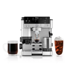 Ninja Luxe Café Premier Series 3-in-1 Espresso, Coffee And Cold Brew Machine ES601: Barista System, Frother, Stainless Steel -Baxton Studio Shop GUEST ba9b771e 710b 4c05 8149 70d2d3cb3b5a