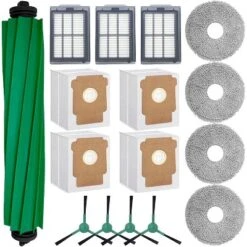 Deco Essentials 16Pcs Replacement Kits For IRobot Roomba Plus, Brushes, Filters, Bags