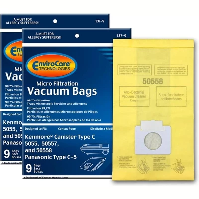 Kenmore Canister Type C Or Q 50555, 50558, 50557 And Panasonic Type C-5 Micro Filtration Vacuum Cleaner Dust Bags 18 Pack 8 Kenmore Canister Type C Or Q 50555, 50558, 50557 And Panasonic Type C-5 Micro Filtration Vacuum Cleaner Dust Bags 18 Pack - Image 8