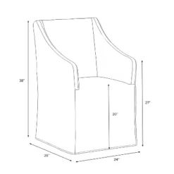Replacement Slipcover Only For Sloped Arm Dining Chair - Threshold™ 24 Replacement Slipcover Only For Sloped Arm Dining Chair - Threshold™ -Baxton Studio Shop GUEST badc36ae 511c 4218 9c5f 89a2c34543a5