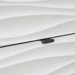 Maddock 1 Door 3 Drawer Accent Cabinet With Faux Wave Pattern Graphite - Room & Joy -Baxton Studio Shop GUEST baed2148 6857 4134 b384 550df8745d4c