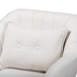 Valentina Velvet Natural Wood Armchair - Baxton Studio -Baxton Studio Shop GUEST bb078841 8433 4a06 9f6d 87c7f9744e67