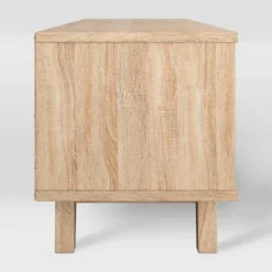 Fort Worth TV Stand For TVs Up To 68" White/Brown Wood Grain - CorLiving -Baxton Studio Shop GUEST bb092021 dce0 4856 a2a5 b90d53b1d0dd