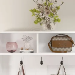 FUFU&GAGA White Hall Tree With Storage - Entryway Organizer With Hooks, Shelves, And Cubbies 19 FUFU&GAGA White Hall Tree With Storage - Entryway Organizer With Hooks, Shelves, And Cubbies -Baxton Studio Shop GUEST bb13439d 8179 4e5d 9842 c8c98da6304c