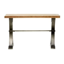 Industrial Wood Console Table Brown - Olivia & May -Baxton Studio Shop GUEST bbe14e74 a9fd 46c8 815a eb4f240456c9