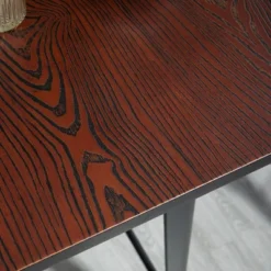 HOMCOM 3 Piece Industrial Dining Table Set, Counter Height Bar Table & Chairs Set With Footrests For Bistro, Pub 11 HOMCOM 3 Piece Industrial Dining Table Set, Counter Height Bar Table & Chairs Set With Footrests For Bistro, Pub -Baxton Studio Shop GUEST bbf52fa0 7a4c 43cc ae67 9b86193c9999