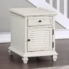 Charlestown Storage End Table With USB White - Steve Silver Co.
