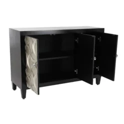 Modern Wood Rectangle Cabinet Black - Olivia & May -Baxton Studio Shop GUEST bc519ab8 66c3 4c84 9cbd 8171e6134415