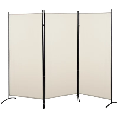 HOMCOM 3-Panel Room Divider Folding Privacy Screen Separator Partition Wall For Indoor Bedroom Office 100" X 72" 6 HOMCOM 3-Panel Room Divider Folding Privacy Screen Separator Partition Wall For Indoor Bedroom Office 100" X 72" - Image 6