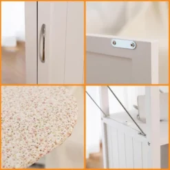 ORRD Solid Wood Folding Ironing Board With Storage Cabinet Heat Resistant Sponge For Small Spaces Laundry Room Antique White 15 ORRD Solid Wood Folding Ironing Board With Storage Cabinet Heat Resistant Sponge For Small Spaces Laundry Room Antique White -Baxton Studio Shop GUEST bc57aa95 cde7 428a 9c15 5372c371a459