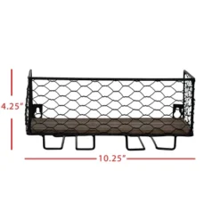 Two Bottle Black Wire Metal Wall Mount Wine Rack - Foreside Home & Garden -Baxton Studio Shop GUEST bc7ab71f 1999 467b a91a d74131e2e5c1