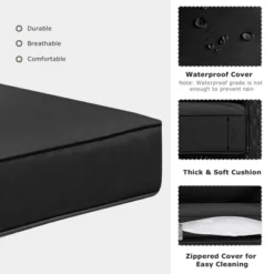 Costway 2PCS Patio Rattan Rocker Chair Outdoor Glider Rocking Chair Cushion TurquoiseRed 20 Costway 2PCS Patio Rattan Rocker Chair Outdoor Glider Rocking Chair Cushion TurquoiseRed -Baxton Studio Shop GUEST bcd94447 1fee 4cee 90fe 048af77638c8