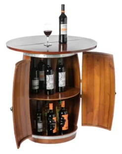 Vintiquewise Wine Barrel Round Table Wine Storage Cabinet 9 Vintiquewise Wine Barrel Round Table Wine Storage Cabinet -Baxton Studio Shop GUEST bd488ea1 4b36 4e13 b916 c8cd1b9fc7b6