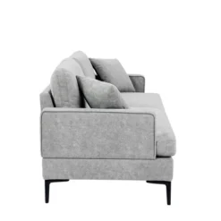 80.7" Modern Upholstered Loveseat Sofa With Metal Legs And 2 Pillows-ModernLuxe 16 80.7" Modern Upholstered Loveseat Sofa With Metal Legs And 2 Pillows-ModernLuxe -Baxton Studio Shop GUEST bdd9b5d2 34c1 4a42 9ca9 4074ece31667