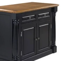 Monarch Kitchen Island With Oak Top Black - Homestyles -Baxton Studio Shop GUEST bde986fa bfa6 40dc 8a6e 7b7a1fdff3e6