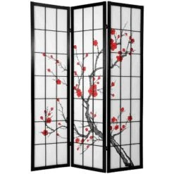 Oriental Furniture 6' Tall Blossom Shoji Screen -Baxton Studio Shop GUEST be09cca4 df3b 4ebe 8dff eb3fa76251b5