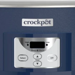 Crock-Pot 7qt Cook & Carry One Touch Programmable Slow Cooker Poseidon Blue: Locking Lid, Dishwasher-Safe Parts -Baxton Studio Shop GUEST bea3deb4 9703 4f62 9da8 e070db0c51a4