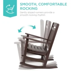 Best Choice Products All-Weather Rocking Chair, Indoor Outdoor HDPE Porch Rocker W/ 300lb Weight Capacity -Baxton Studio Shop GUEST bedde288 c2a0 4640 ba46 bd58b2f3b4fe