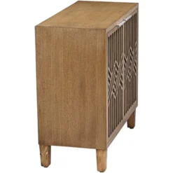 55 Downing Street Mason 33 3/4 Wide Oak Wood And Mirrored 2-Door Cabinet -Baxton Studio Shop GUEST beed4899 a29b 476c a648 da0a802626d5