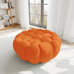 WJShome Bubble Couch,42.52inch Loveseat Sofa,Lazy Floor Sofa,Curved Couch For Living Room, Office, Apartment, No-Assembly -Baxton Studio Shop GUEST bf082841 1f2b 4bfd 9984 e2d8c69b634f