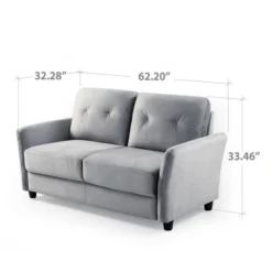 62" Ricardo Loveseat Sofa - Zinus -Baxton Studio Shop GUEST c0062b72 4881 4eae 997e dae316d3a0af