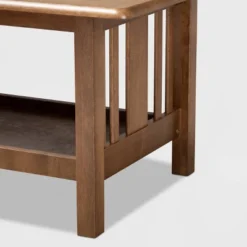 Rylie Rectangular Wood Coffee Table Brown - Baxton Studio: Mission Style, Lower Shelf Storage 9 Rylie Rectangular Wood Coffee Table Brown - Baxton Studio: Mission Style, Lower Shelf Storage -Baxton Studio Shop GUEST c014edee 701d 48d2 951f 5e92fd95c74f