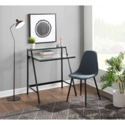 Set Of 2 Pebble Steel/Polyester Dining Chairs - LumiSource -Baxton Studio Shop GUEST c04853d7 2dd8 400a a10d 1ea72589df5e