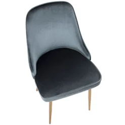 Set Of 2 Marcl Contemporary Dining Chair Gold/Blue - LumiSource -Baxton Studio Shop GUEST c102f3a2 7c29 44f6 a977 f1e1bcf60754