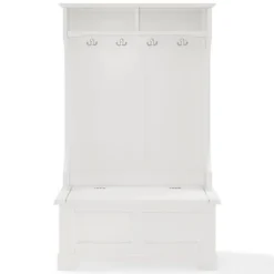 Wood Hall Tree In White-Pemberly Row -Baxton Studio Shop GUEST c135b541 2da5 42b2 8ca7 13490609c675