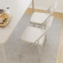 Folding Chairs, Metal Foldable Chair, For Indoor Outdoor Dining Room, Camping, Wedding, Commercial Banquet -Baxton Studio Shop GUEST c1363672 bed7 4c88 8e61 c365307ba273