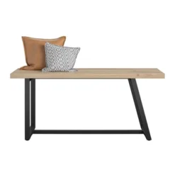Palomino Asymmetrical Entryway Bench - Novogratz -Baxton Studio Shop GUEST c1ba7df8 7ac3 40a5 8e6a a957e69cadc3