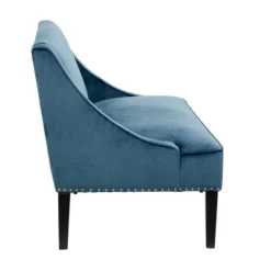 Delaney Swoop Arm Settee Blue -Baxton Studio Shop GUEST c1f1ff1b d429 4082 8036 51a3ce0a03d4
