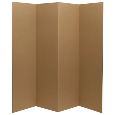 6" Cardboard Room Divider 4 Panel - Oriental Furniture 3 6" Cardboard Room Divider 4 Panel - Oriental Furniture - Image 3