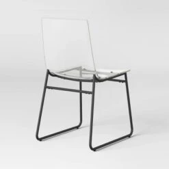 2pk Laurel Acrylic Dining Chairs With Metal Legs - Threshold™ -Baxton Studio Shop GUEST c2f7c81f 5a0a 40d7 8bb3 aa599f7fad3b