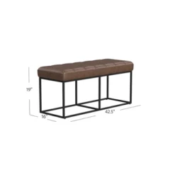 Theodore Bench - HomePop 18 Theodore Bench - HomePop -Baxton Studio Shop GUEST c3256711 dd4a 402e bc66 fa00b3168115