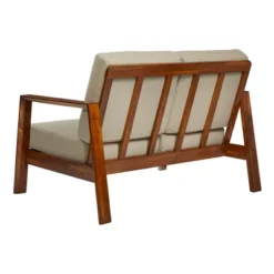 Carlyle Mid-Century Modern Loveseat Barley Tan - Handy Living -Baxton Studio Shop GUEST c32e5ab4 4643 47b3 885e d96addc1c14d