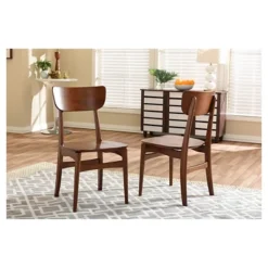 Set Of 2 Netherlands Mid-century Modern Scandinavian Dining Side Chairs - Baxton Studio: Veneer Tops 5 Set Of 2 Netherlands Mid-century Modern Scandinavian Dining Side Chairs - Baxton Studio: Veneer Tops -Baxton Studio Shop GUEST c33b3c15 d530 4e06 ac2d b6d69b838ce2