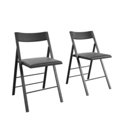 Cosco 2pk Modern Slim Line Vinyl Padded Folding Chairs 20 Cosco 2pk Modern Slim Line Vinyl Padded Folding Chairs -Baxton Studio Shop GUEST c345afe8 1664 4756 b49d cdaf3d3622df