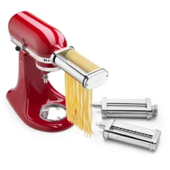 KitchenAid 3pc Pasta Roller & Cutter Set - KSMPRA: Metal Stand Mixer Accessories, Includes Fettuccine Cutter, Silver -Baxton Studio Shop GUEST c3d85190 eaec 4496 88ef 363ad7db9532