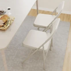 Whizmax 2-Pack Folding Chairs, 350lb Capacity Metal Frame, Portable Black Foldable Chairs For Indoor/Outdoor, Dining/Living Room & Office 13 Whizmax 2-Pack Folding Chairs, 350lb Capacity Metal Frame, Portable Black Foldable Chairs For Indoor/Outdoor, Dining/Living Room & Office -Baxton Studio Shop GUEST c42f38a6 9717 4a15 817a 786f864f78e4