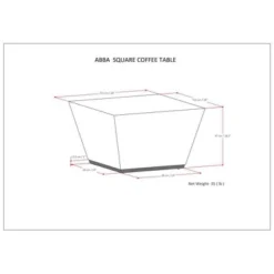 Gillean Square Coffee Table - WyndenHall -Baxton Studio Shop GUEST c43f0179 0680 4b3b a0af 8522cf6d6cd6