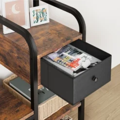 3-in-1 Hall Tree Coat Rack With Shoe Storage And Drawer, Heavy-Duty Steel Frame Entryway Bench, Multifunctional Mudroom Organizer -Baxton Studio Shop GUEST c4ac9b0c 4b0a 4a75 b06c 80f099762824