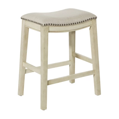 24" Saddle Counter Height Barstool - OSP Home Furnishings 5 24" Saddle Counter Height Barstool - OSP Home Furnishings - Image 5
