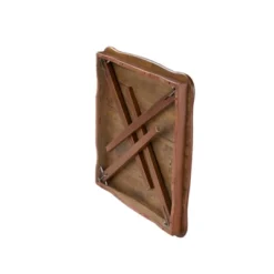 Scalloped Edge Folding Card Table Fruitwood - Stakmore